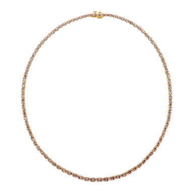 Kaléidoscope 18ct Yellow Gold Oval Cut 20.00 ctw Australian Champagne & White Diamond Pendant