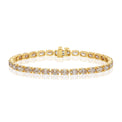 Kaléidoscope 18ct Yellow Gold Oval Cut 10.00 ctw Australian Champagne & White Diamond Bracelet