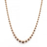 18ct Yellow Gold Round Cut 20.80 ctw Australian Champagne & White Diamond Necklace