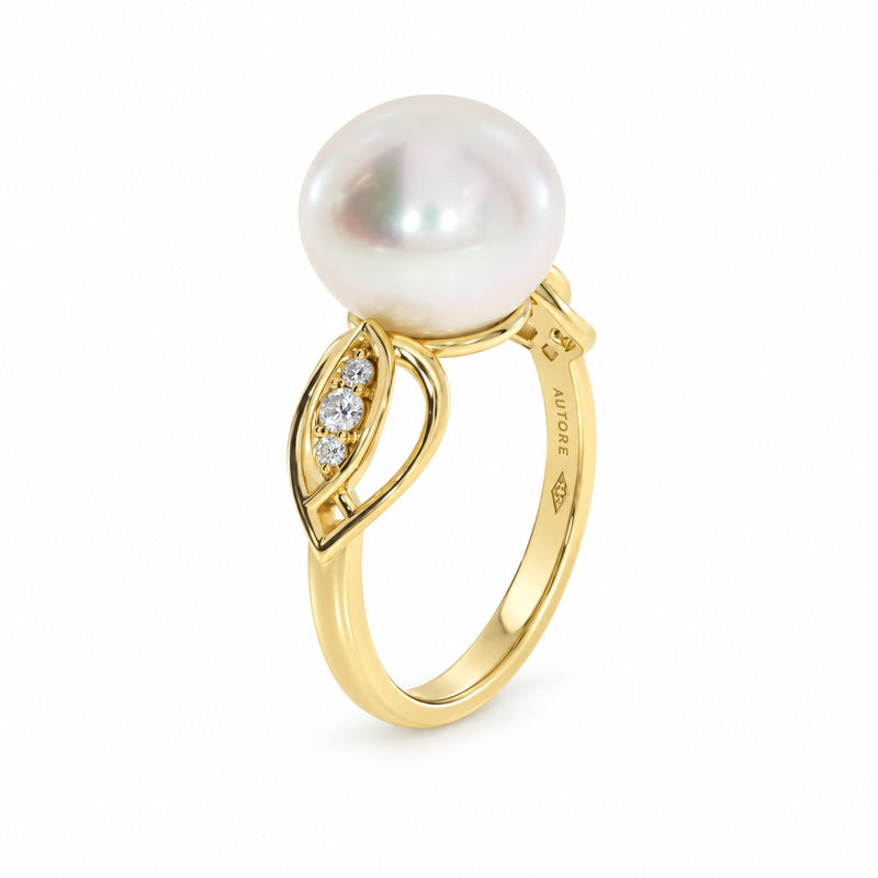 Perla By Autore South Sea Pearl & Diamond Ring 