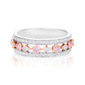 Rosyle 18ct White and Rose Gold Round & Marquise Cut 0.87ctw Argyle Authenticated Pink & White Diamonds Ring