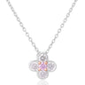 Rosyle 18ct White and Rose Gold Round Cut 0.20ctw Argyle Authenticated Pink & White Diamonds Pendant