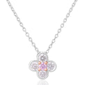 Rosyle 18ct White and Rose Gold Round Cut 0.20ctw Argyle Authenticated Pink & White Diamonds Pendant