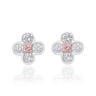 Rosyle 18ct White and Rose Gold Round Cut 0.30ctw Argyle Authenticated Pink & White Diamonds Earrings