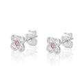 Rosyle 18ct White and Rose Gold Round Cut 0.30ctw Argyle Authenticated Pink & White Diamonds Earrings