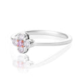Rosyle 18ct White and Rose Gold Round Cut 0.20ctw Argyle Authenticated Pink & White Diamonds Ring
