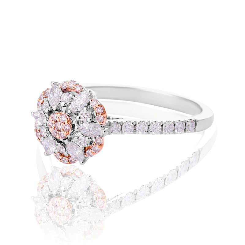 Rosyle Argyle Pink & White Diamond Ring