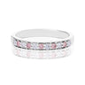 Rosyle 18ct White Gold Round Cut 0.29ctw Argyle Authenticated Pink & White Diamonds Ring
