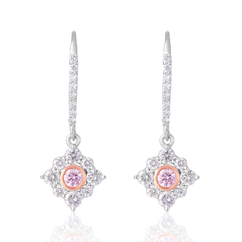 Rosyle 18ct White and Rose Gold 0.25ctw Argyle Authenticated Pink & White Diamonds Pendant