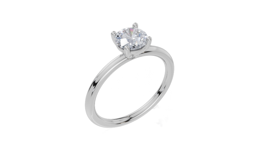 18ct White Gold Round Cut 0.75 Carat of Lab-Grown Diamond Ring