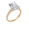 18ct Yellow Gold Radiant Cut 3.33 Carat tw of  Diamond Ring
