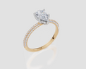 18ct Yellow Gold Pear Cut 1.11 Carat tw of  Diamond Ring