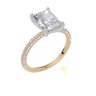 18ct Yellow Gold Radiant Cut 2.32 Carat tw of  Diamond Ring