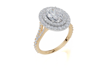 18ct Yellow Gold Oval Cut 2.31 Carat tw of  Diamond Ring