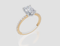 18ct Yellow Gold Oval Cut 1.91 Carat tw of Lab-Grown Diamond Ring