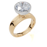 18ct Yellow Gold Round Cut 3.00 Carat of  Diamond Ring
