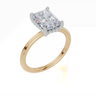 18ct Yellow Gold Radiant Cut 2.08 Carat tw of Lab-Grown Diamond Ring