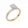 18ct Yellow Gold Oval Cut 1.32 Carat tw of  Diamond Ring