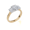 18ct Yellow Gold Oval Cut 1.66 Carat tw of Lab-Grown Diamond Ring