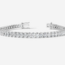 18CT White Gold Oval Cut 8.10 Carat tw of Lab Grown Diamonds Tennis Bracelet
