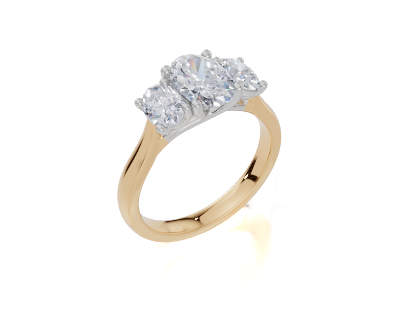 18ct White Gold Oval Cut 1.66 Carat tw of Diamond Ring