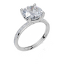 18ct White Gold Round Cut 3.33 Carat tw of Lab-Grown Diamond Ring