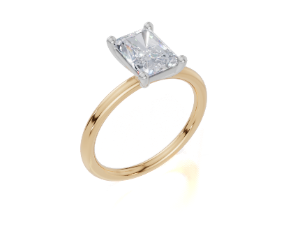 18ct Yellow Gold Radiant Cut 1.50 Carat of  Diamond Ring
