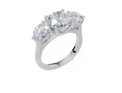 18ct White Gold Round Cut 3.50 Carat tw of Diamond Ring