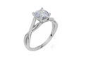 18ct White Gold Round Cut 1.00 Carat of Lab-Grown Diamond Ring