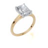 18ct Yellow Gold Radiant Cut 2.08 Carat tw of  Diamond Ring