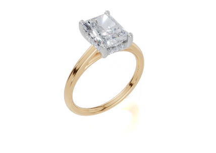 18ct Yellow Gold Radiant Cut 2.08 Carat tw of  Diamond Ring