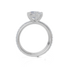 18ct White Gold Marquise Cut 3.33 Carat tw of  Diamond Ring and 18ct White Gold 0.38 Carat tw of   Diamond Band
