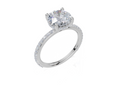 18ct White Gold Round Cut 2.41 Carat tw of Lab-Grown Diamond Ring