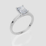 18ct White Gold Radiant Cut 1.05 Carat tw of Lab-Grown Diamond Ring