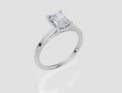 18ct White Gold Radiant Cut 1.05 Carat tw of Lab-Grown Diamond Ring