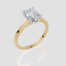 18ct Yellow Gold Oval Cut 1.58 Carat tw of  Diamond Ring