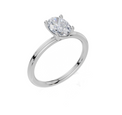 18ct White Gold Oval Cut 1.00 Carat of  Diamond Ring