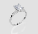18ct White Gold Emerald Cut 1.50 Carat of Lab-Grown Diamond Ring
