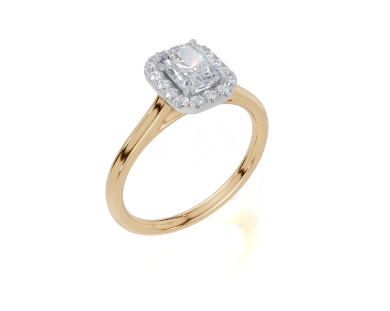 18ct Yellow Gold Radiant Cut 0.91 Carat tw of  Diamond Ring