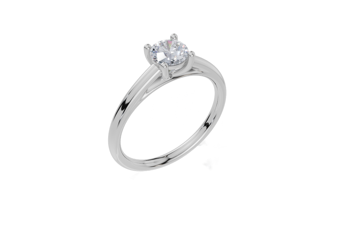 18ct White Gold Round Cut 0.50 Carat of  Diamond Ring