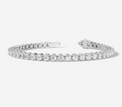 9CT White Gold Round Cut 4.75 Carat tw of Diamonds Tennis Bracelet