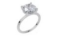 18ct White Gold Round Cut 3.10 Carat tw of Lab-Grown Diamond Ring