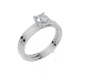 18ct White Gold Round Cut 0.50 Carat of  Diamond Ring and 18ct White Gold  Band