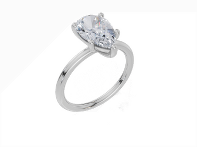 18ct White Gold Pear Cut 2.00 Carat of  Diamond Ring