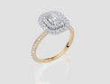 18ct Yellow Gold Radiant Cut 1.22 Carat tw of  Diamond Ring