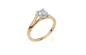 18ct Yellow Gold Round Cut 0.50 Carat of  Diamond Ring