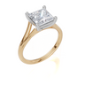 18ct Yellow Gold Princess Cut 2.00 Carat of  Diamond Ring