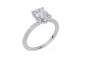 18ct Yellow Gold Oval Cut 1.91 Carat tw of Lab-Grown Diamond Ring