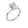 18ct White Gold Emerald Cut 2.00 Carat of  Diamond Ring