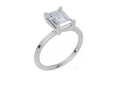 18ct White Gold Emerald Cut 2.00 Carat of  Diamond Ring